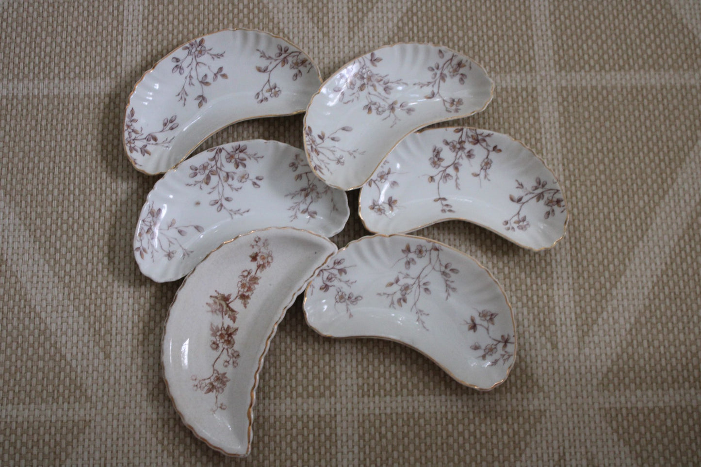 SET OF 6 BONE PLATES