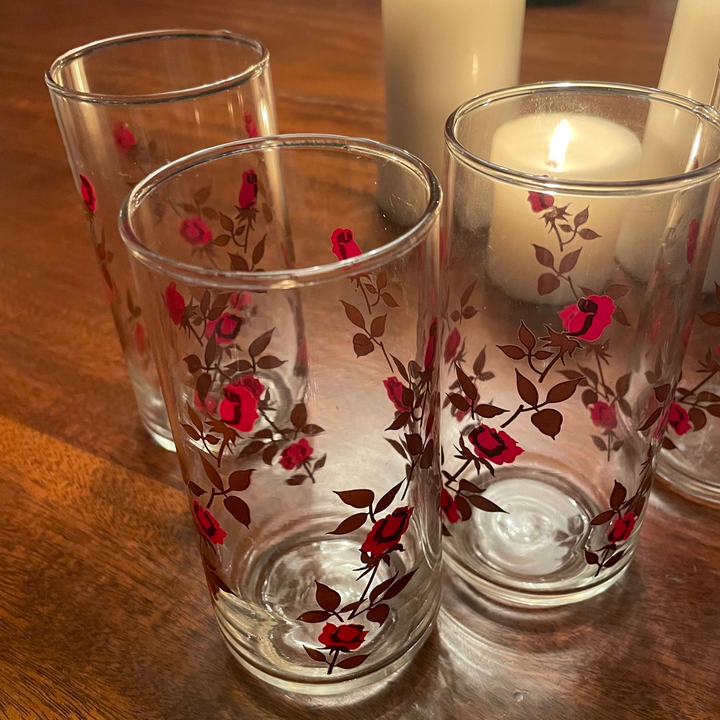 SET OF 8 ROSY HIGHBALLS